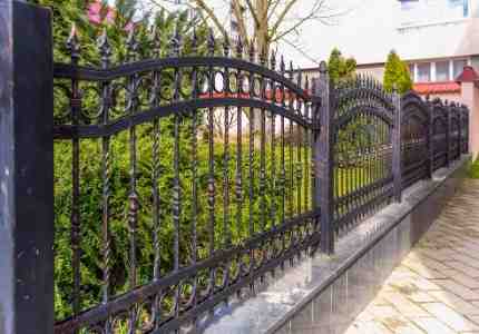 wrought iron fence installation at a pittsburgh residence
